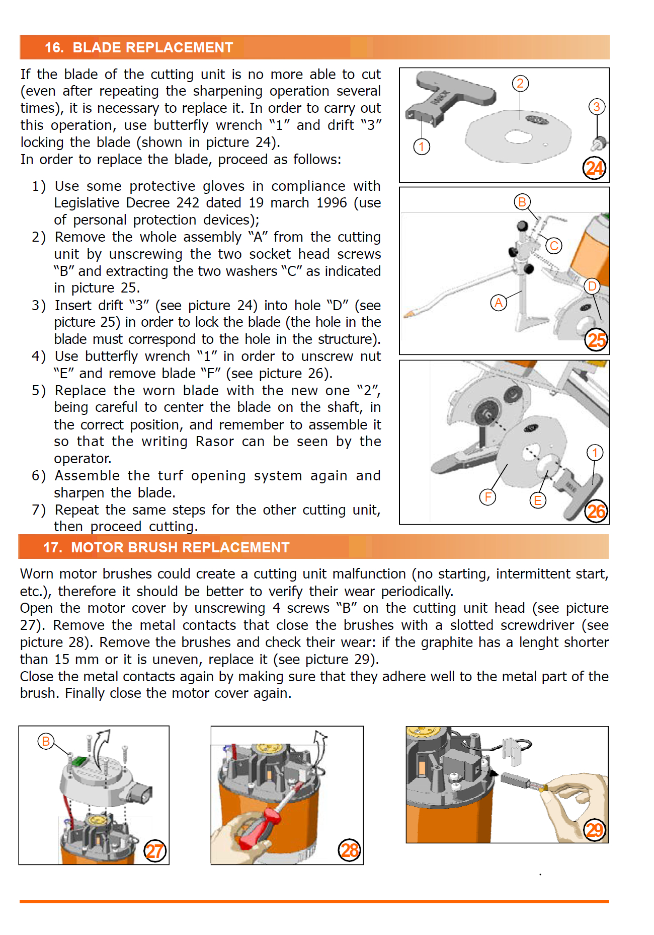 Esempio manuale di istruzioni
